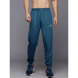 HRX by Hrithik Roshan Men Brand Logo Printed Detail Mid-Rise Rapid-Dry Training Joggers-picture-36