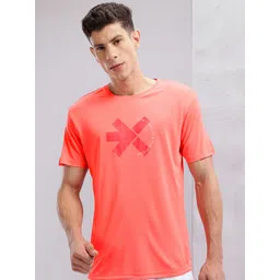 HRX by Hrithik Roshan Men Brand Logo Printed Rapid-Dry Running T-shirt-picture-32