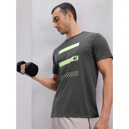 HRX by Hrithik Roshan Men Brand Logo Printed Rapid-Dry Sports T-shirt-picture-10