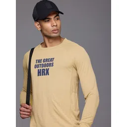 HRX by Hrithik Roshan Men Brand Logo Printed Rapid-Dry T-shirt-picture-13