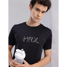 HRX by Hrithik Roshan Men Brand Logo Printed Rapid-Dry Training T-shirt-picture-38