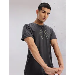HRX by Hrithik Roshan Men Brand Logo Printed Rapid-Dry Training T-shirt-picture-30
