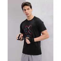 HRX by Hrithik Roshan Men Brand Logo Printed Rapid-Dry Training T-shirt-picture-21