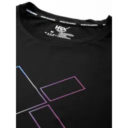 HRX by Hrithik Roshan Men Brand Logo Printed Rapid-Dry Training T-shirt image 2