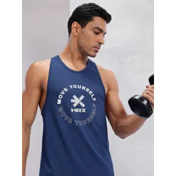 HRX by Hrithik Roshan Men Brand Logo Printed T-shirt-picture-40