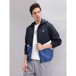 HRX by Hrithik Roshan Men Colourblocked Hooded Bomber Lifestyle Jacket-picture-25