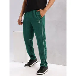 HRX by Hrithik Roshan Men Contrast Piping Mid-Rise Lifestyle Track Pants-picture-34