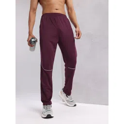 HRX by Hrithik Roshan Men Contrast Piping Rapid-Dry Running Track Pants-picture-26
