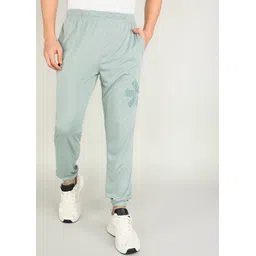 hrx by hrithik roshan Men Graphic Print Light Green Track Pants-picture-27