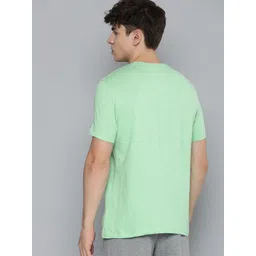 HRX by Hrithik Roshan Men Graphic Printed Pure Cotton Yoga T-shirt image 4