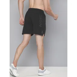 HRX By Hrithik Roshan Men Jet Black Solid Regular Fit Rapid-Dry Antimicrobial Running Shorts-picture-19