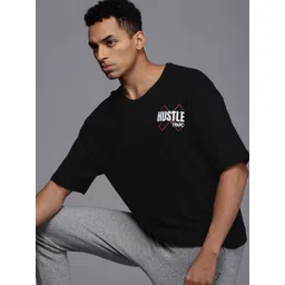 HRX by Hrithik Roshan Men Lifestyle Printed Drop-Shoulder Sleeves Oversized T-shirt-picture-29