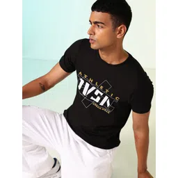 HRX by Hrithik Roshan Men Lifestyle Typography Printed Pure Cotton T-shirt-picture-16