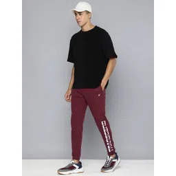 HRX by Hrithik Roshan Men Lifestyle Typography Printed Terry Joggers-picture-22