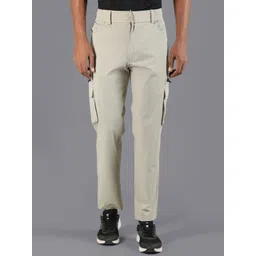 HRX by Hrithik Roshan Men Mid-Rise Flat-Front Cargos Trousers-picture-36