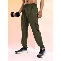 HRX by Hrithik Roshan Men Mid-Rise Rapid-Dry Cargo-Style Training Joggers-picture-37