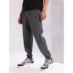 HRX by Hrithik Roshan Men Mid-Rise Rapid-Dry Paneled Lifestyle Joggers-picture-21