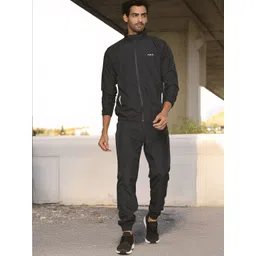 HRX by Hrithik Roshan Men Navy Blue Solid Running Tracksuits-picture-17
