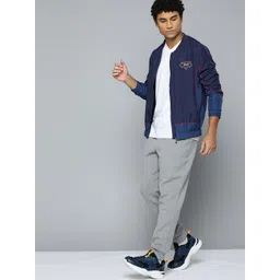 HRX by Hrithik Roshan Men Navy Blue Solid Sporty Jacket-picture-13