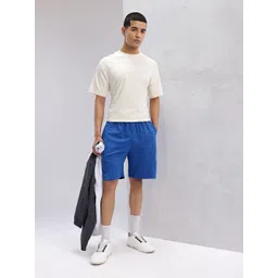 HRX by Hrithik Roshan Men Panelled Mid-Rise Regular Fit Lifestyle Shorts image 3