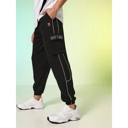 HRX by Hrithik Roshan Men Rapid-Dry Cargo Style Panelled Joggers-picture-38