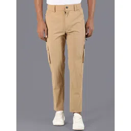 HRX by Hrithik Roshan Men Regular Fit Mid-Rise Cargos Trousers-picture-26