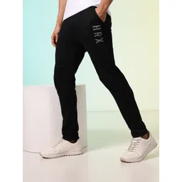 hrx by hrithik roshan Men Self Design Black Track Pants-picture-12