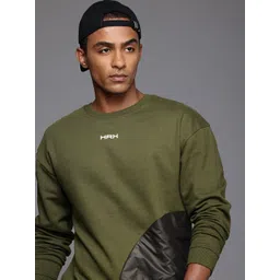 HRX by Hrithik Roshan Men Self Design Sweatshirt-picture-21