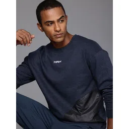 HRX by Hrithik Roshan Men Self Design Sweatshirt-picture-13