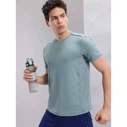 HRX by Hrithik Roshan Men Solid Round Neck Running T-shirt with Perforations-picture-23