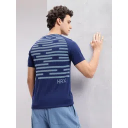 HRX by Hrithik Roshan Men Striped Antimicrobial Yoga T-shirt-image-22