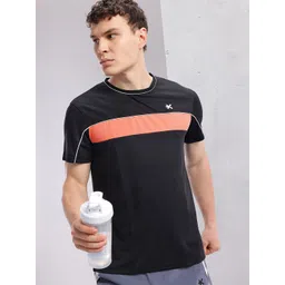 HRX by Hrithik Roshan Men Striped Rapid-Dry Running T-shirt-picture-31