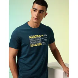 HRX by Hrithik Roshan Men Typography Printed Rapid-Dry Training T-shirt image 1