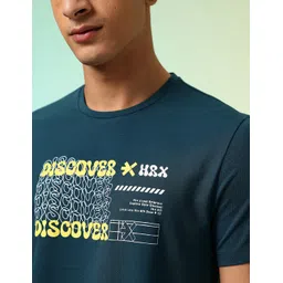 HRX by Hrithik Roshan Men Typography Printed Rapid-Dry Training T-shirt image 5