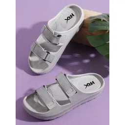 HRX by Hrithik Roshan Men Velcro Rubber Sliders-picture-20