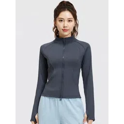 HRX by Hrithik Roshan Mock Collar Crop Sporty Jacket-picture-32