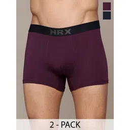 HRX by Hrithik Roshan Pack Of 2 Mid-Rise Short Trunks-picture-26