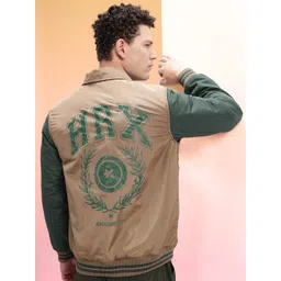 HRX by Hrithik Roshan Printed Applique Varsity Lifestyle Jacket-image-15