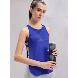 HRX by Hrithik Roshan Printed Open Sides Printed Training T-shirt-image-0