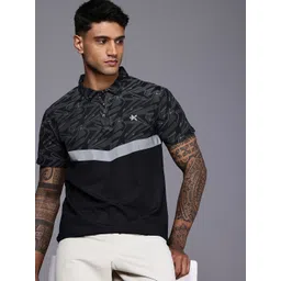 HRX by Hrithik Roshan Printed Polo Collar Rapid-Dry Tennis T-shirt-picture-42