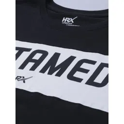 HRX by Hrithik Roshan Pure Cotton Typography Printed T-shirt image 2