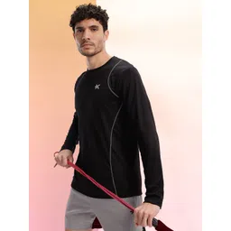 HRX by Hrithik Roshan Rapid-Dry Contrast Stitch Training T-shirt-picture-17