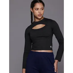 HRX by Hrithik Roshan Rapid Dry Cut Out Slim Fit Sports T-shirt-picture-12