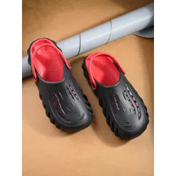 HRX by Hrithik Roshan Red Men Self Design Clogs-picture-40