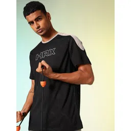 HRX by Hrithik Roshan Relaxed Fit Printed Rapid-Dry Training or Gym Sports T-shirt-picture-25