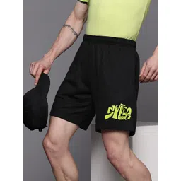 hrx by hrithik roshan Solid Men Black Regular Shorts-picture-22