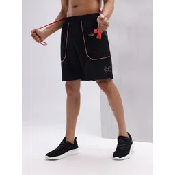 hrx by hrithik roshan Solid Men Black Sports Shorts-picture-35