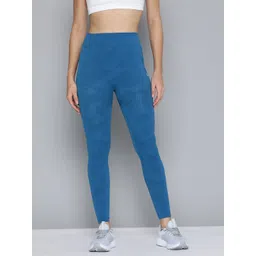 hrx by hrithik roshan Solid Women Blue Tights-picture-16