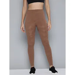 hrx by hrithik roshan Solid Women Brown Tights-picture-21