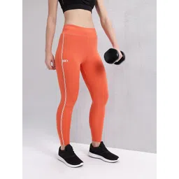 hrx by hrithik roshan Solid Women Orange Tights-picture-24